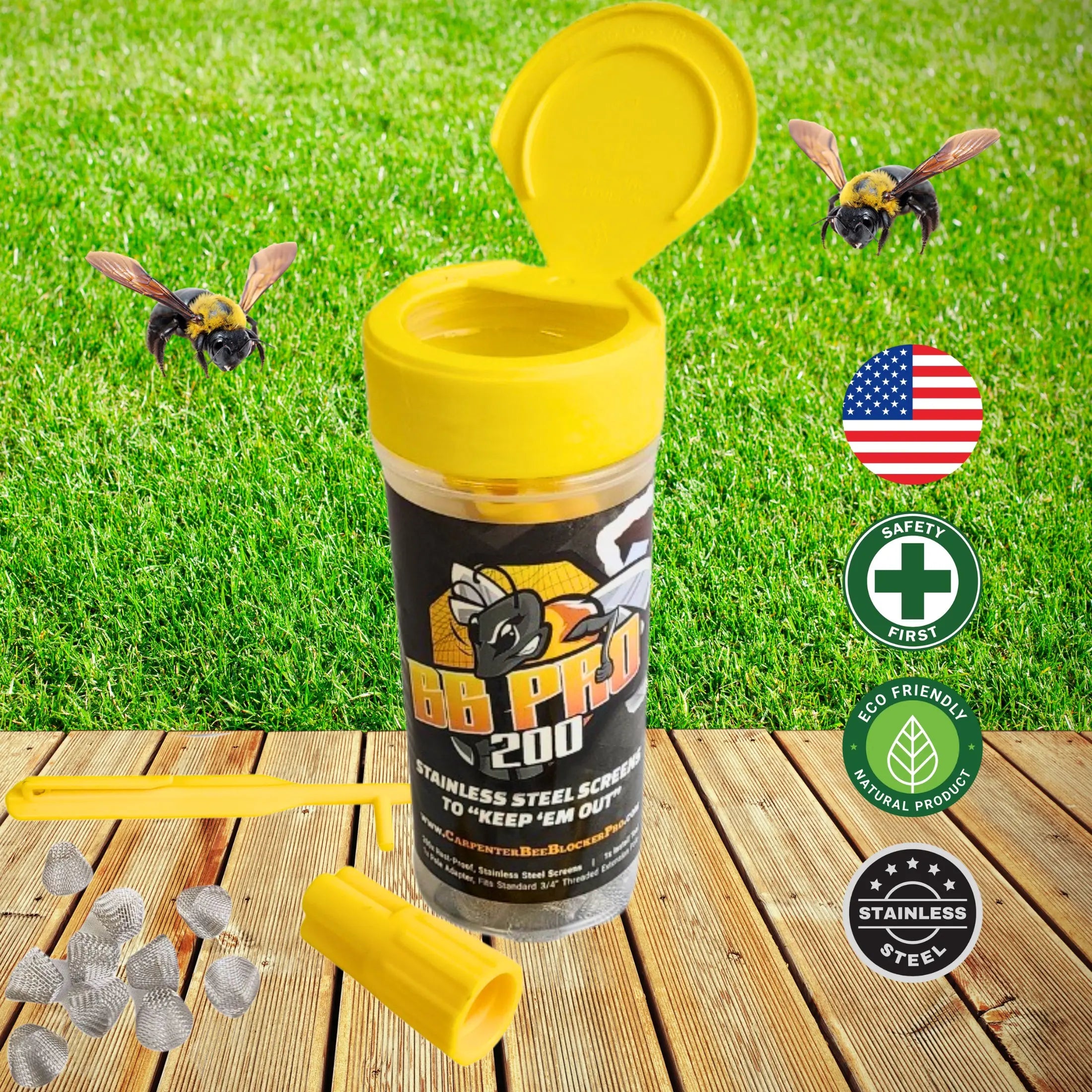 Patented Carpenter Bee Traps for outside