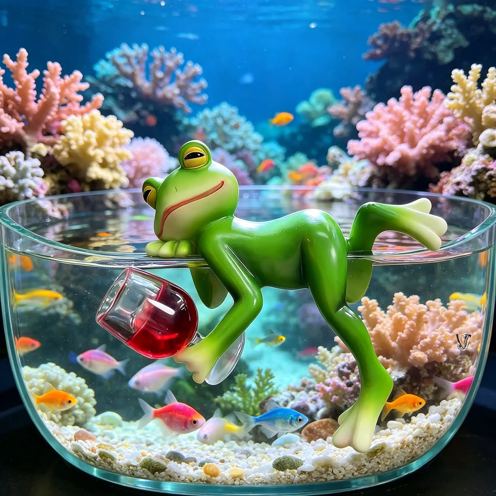Funny Frog Garden Lawn Ornament 